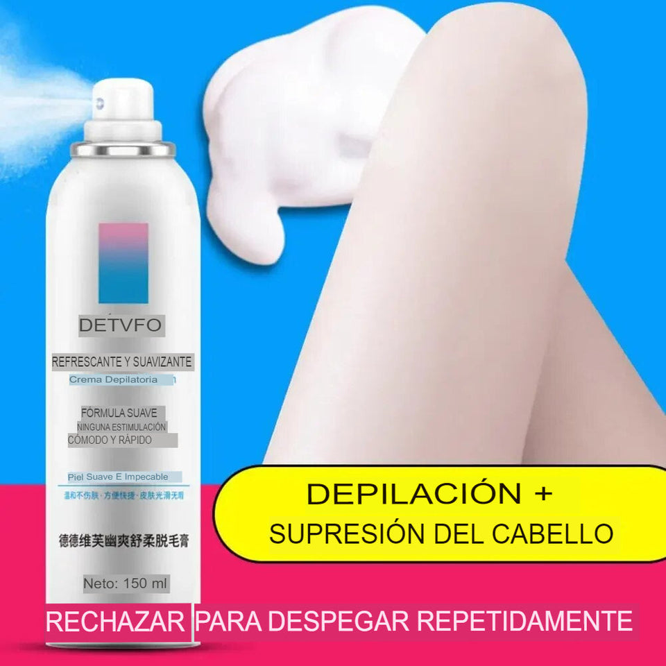 Spray de espuma depiladora