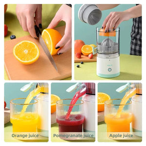 "Jugo sin límites: Exprime la frescura con nuestro exprimidor recargable"