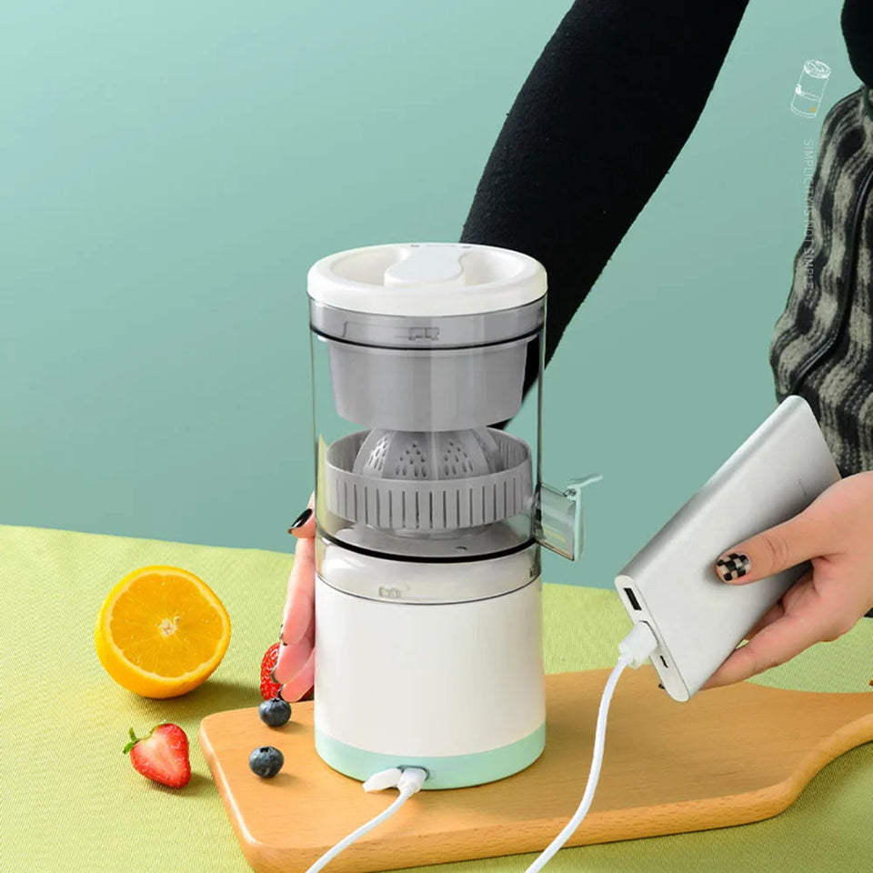 "Jugo sin límites: Exprime la frescura con nuestro exprimidor recargable"