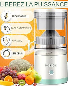 "Jugo sin límites: Exprime la frescura con nuestro exprimidor recargable"
