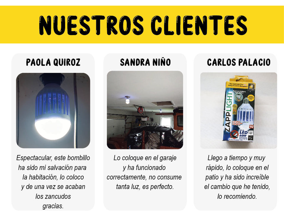 BOMBILLO MATA MOSQUITOS