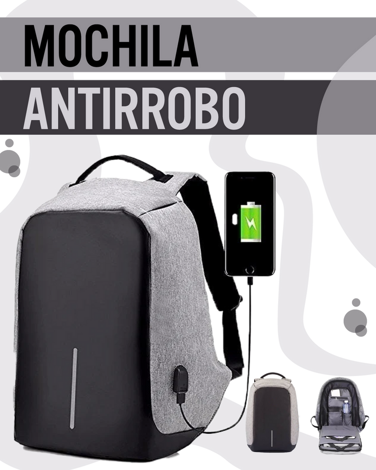 MOCHILA ANTIRROBO Impermeable