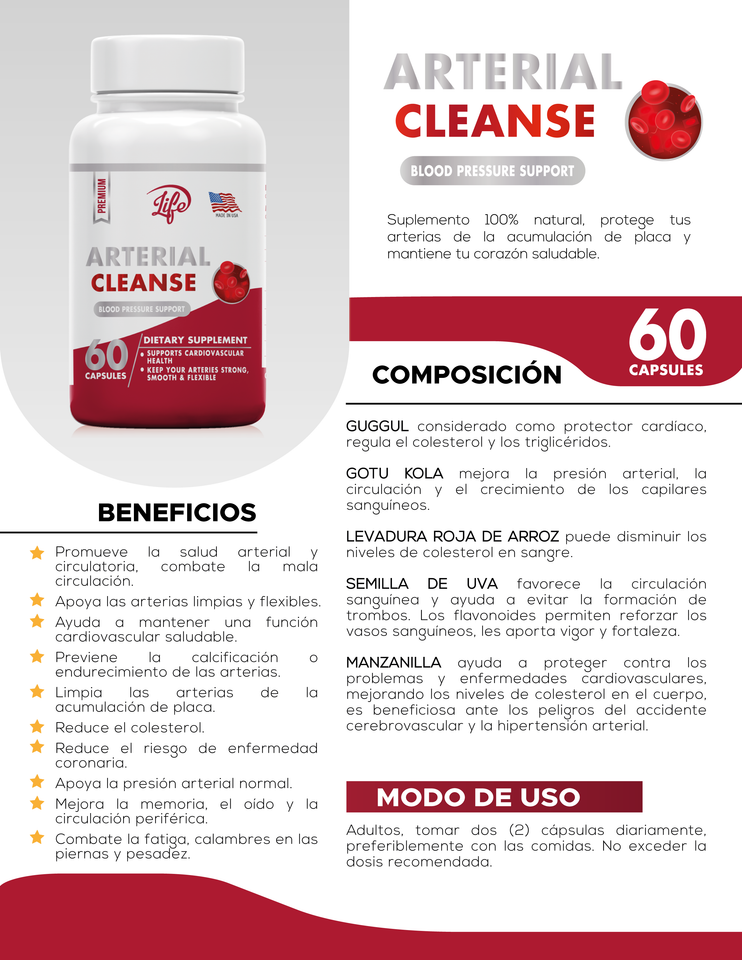 Arterial Cleanse: ¡Tu Camino hacia una Salud Cardiovascular Óptima! 🚀