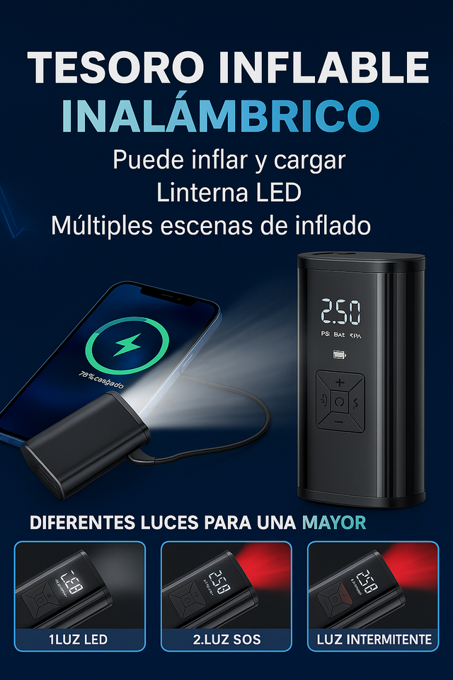 🌬️✨ ¡Compresor de Aire de Mano Portátil ✨🌬️